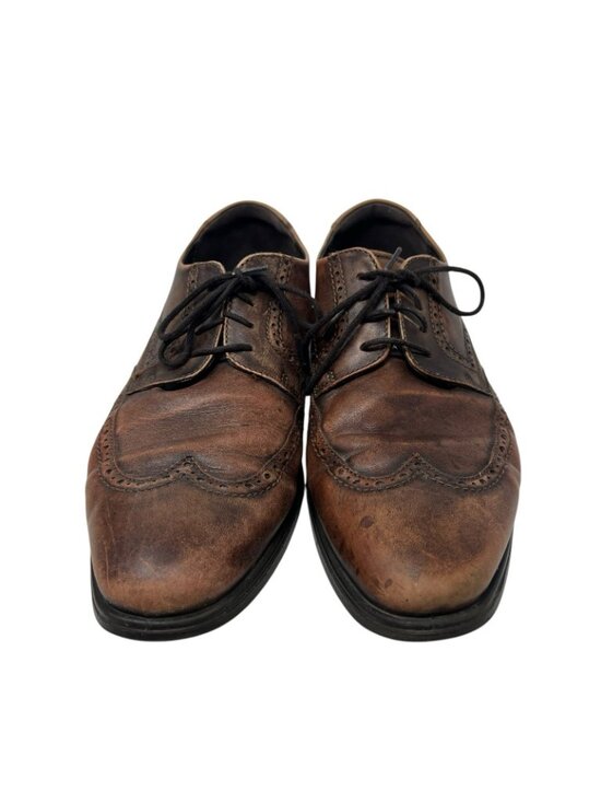 Ecco Melbourne Men\'s 13 Cocoa Brown Leather Wingtip Oxford Derby Dress Shoes main image 6